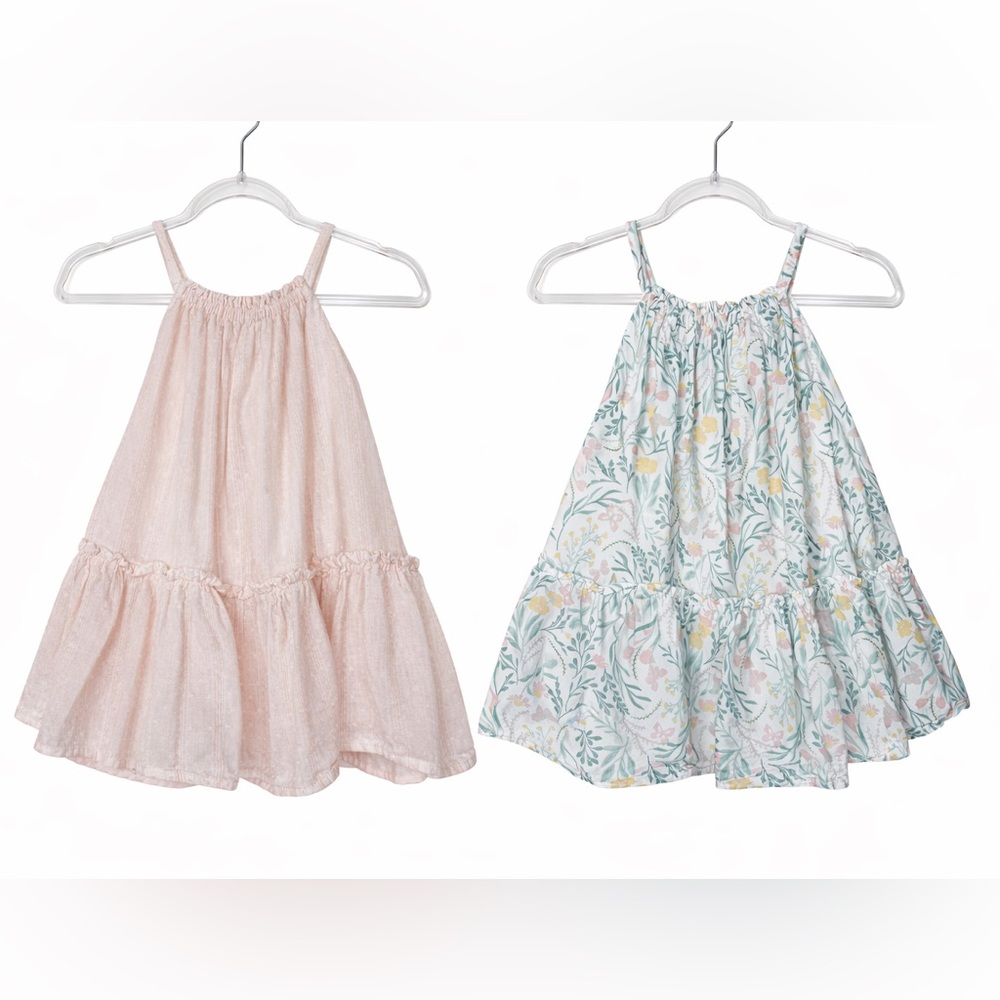 Rachel Zoe Girls Toddler Size 2T Dress Bundle Pink Swiss Dot Floral Cotton - Picture 12 of 12
